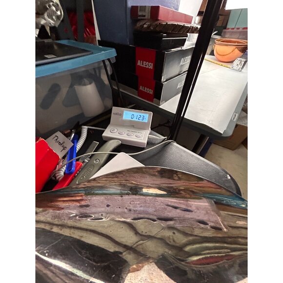 Reed & Barton Prip Silverplate Atomic MCM Freeform 11-1/2" x 5" Bowl Candy Dish - Picture 12 of 12